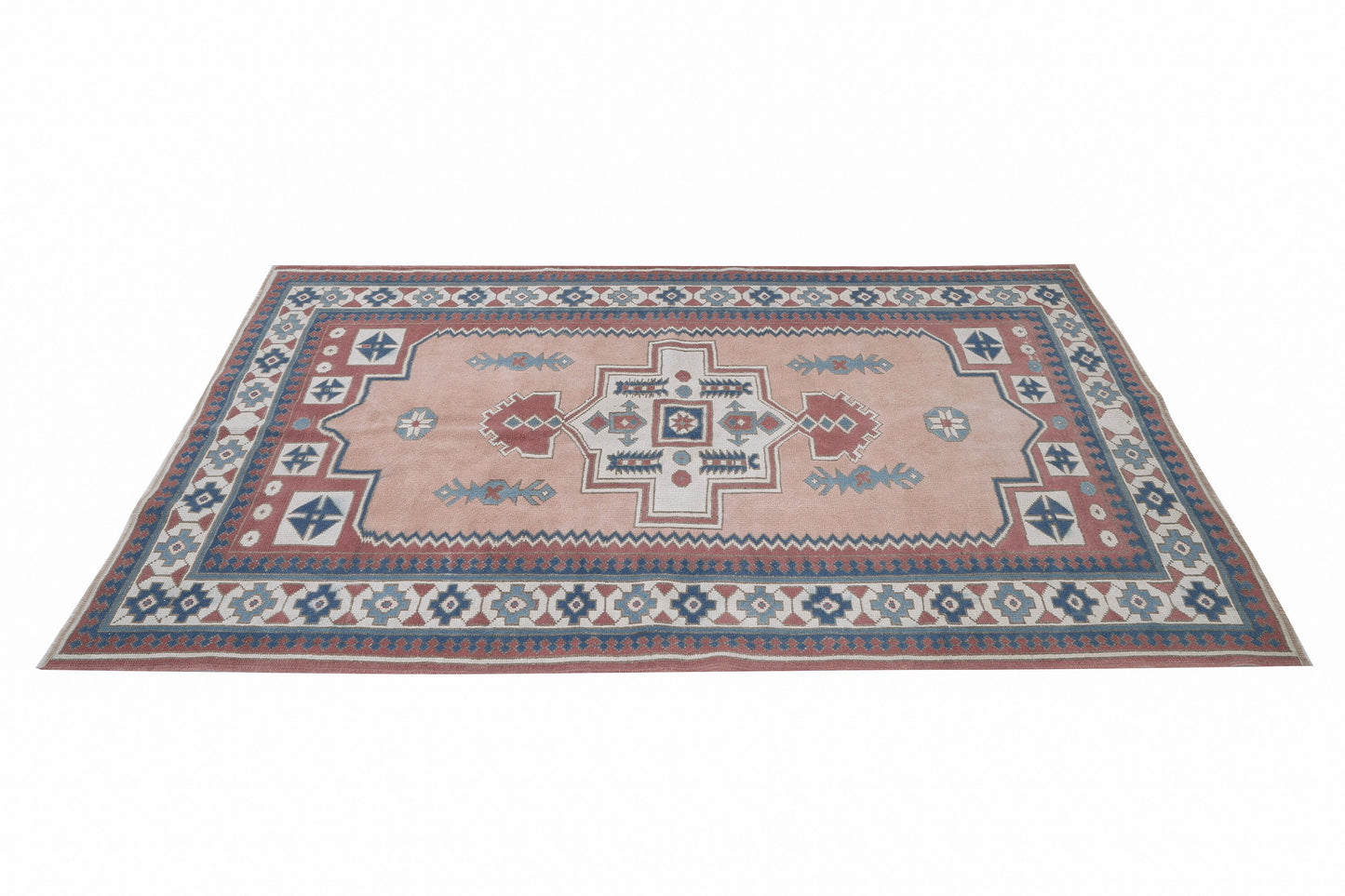 Vintage Oushak Rug, Turkish Handmade Eclectic Rug, Neutral Floor Rug,Area Rug, Bohemian Rug, Vintage Carpet, Living Room Rug, Rug 4x6, 12368