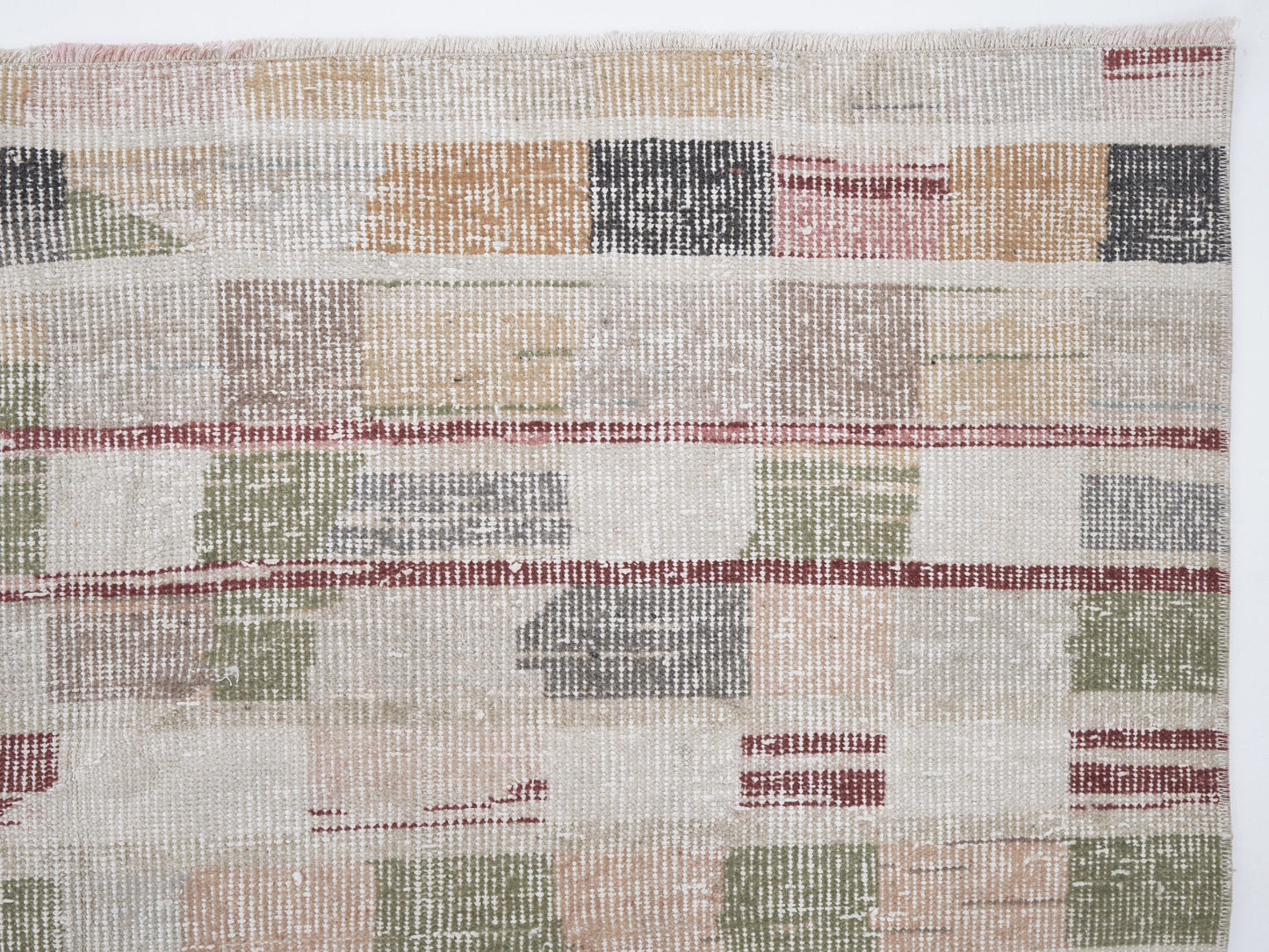 Oushak Area Rug, Turkish Vintage Handmade Rug, Neutral Floor Rug, Carpet Rug, Office Rug, Anatolia Rug, Rug 5x7, Turkish Carpet, 12374