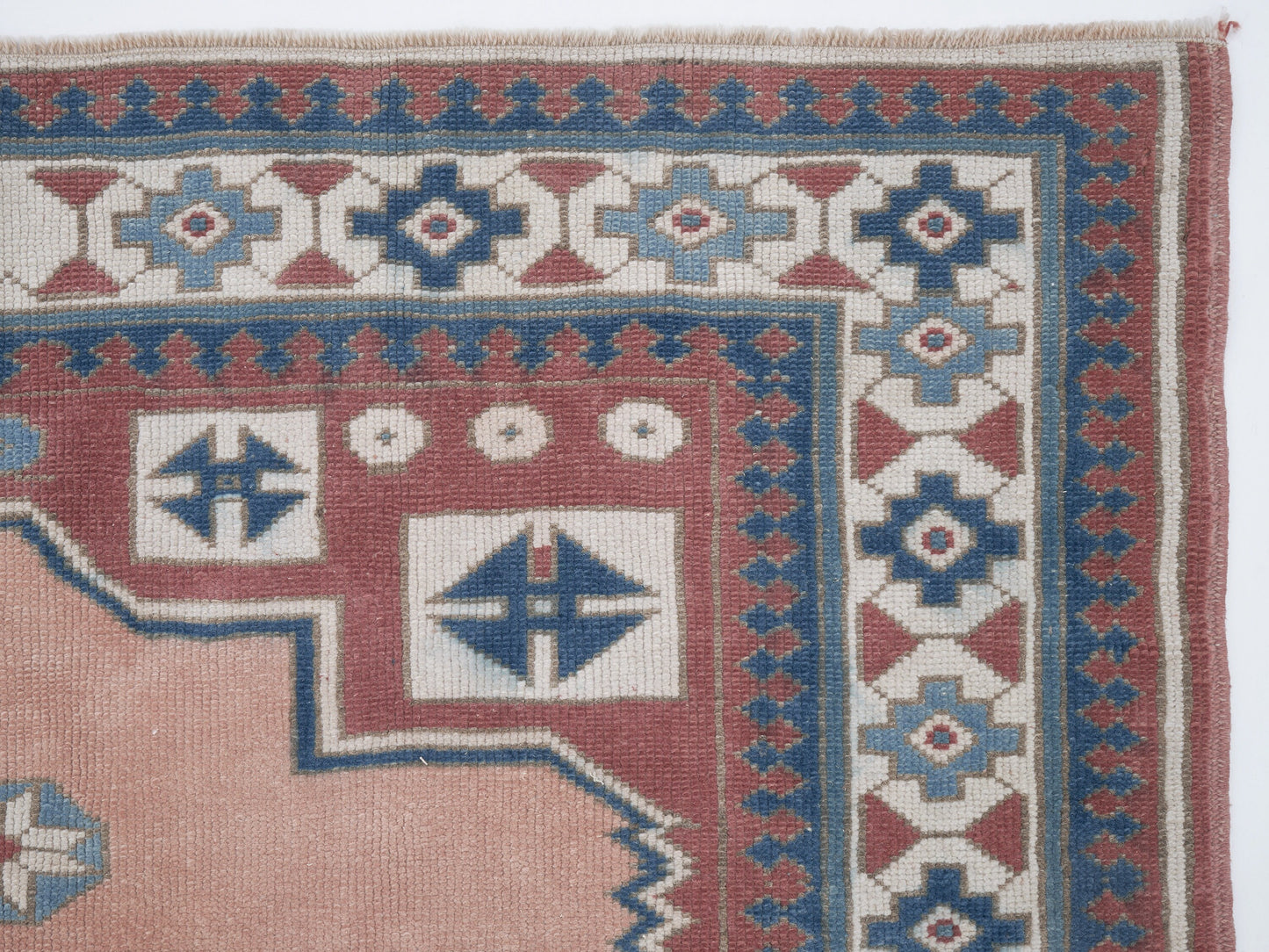 Vintage Oushak Rug, Turkish Handmade Eclectic Rug, Neutral Floor Rug,Area Rug, Bohemian Rug, Vintage Carpet, Living Room Rug, Rug 4x6, 12368