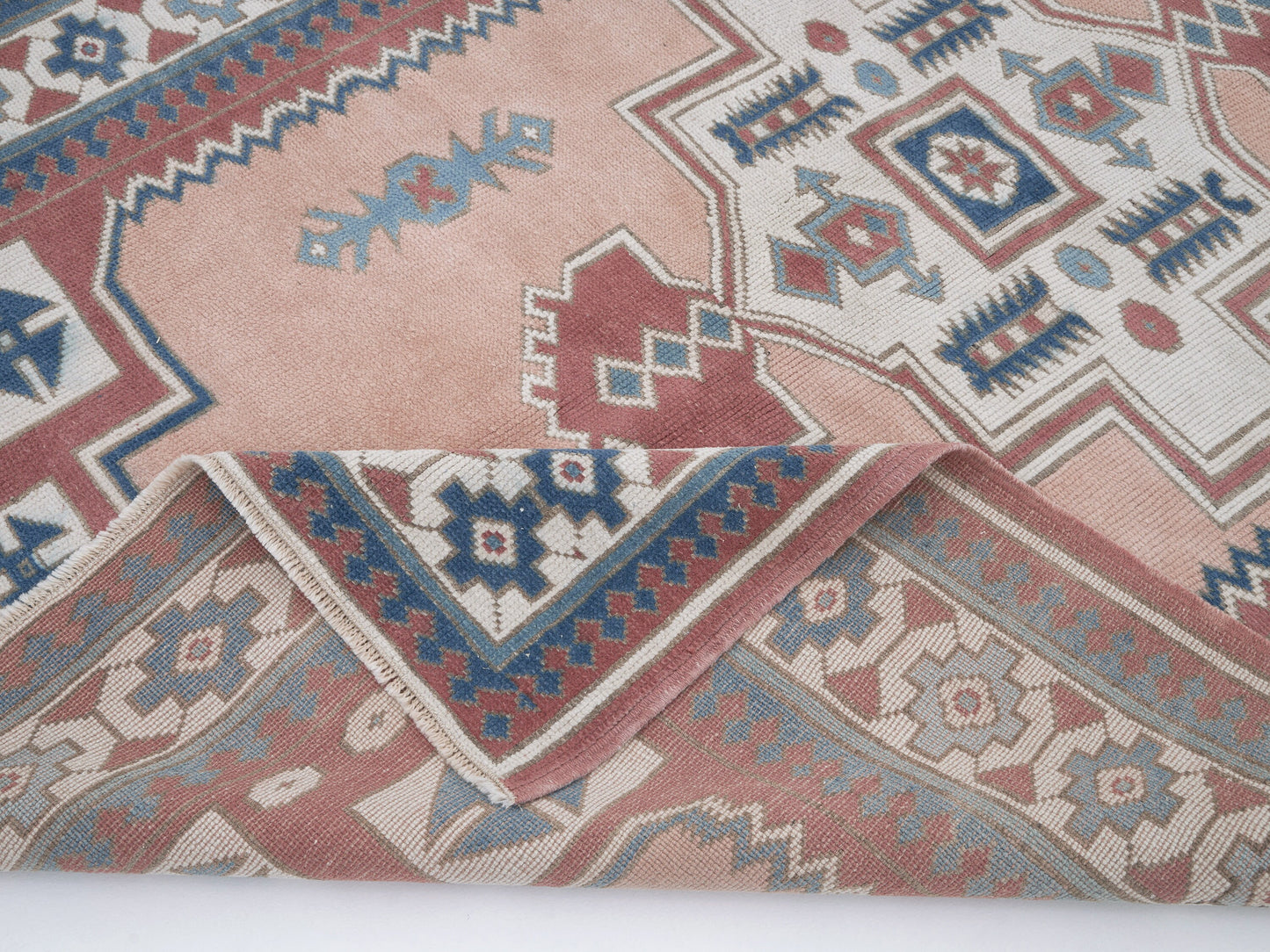 Vintage Oushak Rug, Turkish Handmade Eclectic Rug, Neutral Floor Rug,Area Rug, Bohemian Rug, Vintage Carpet, Living Room Rug, Rug 4x6, 12368