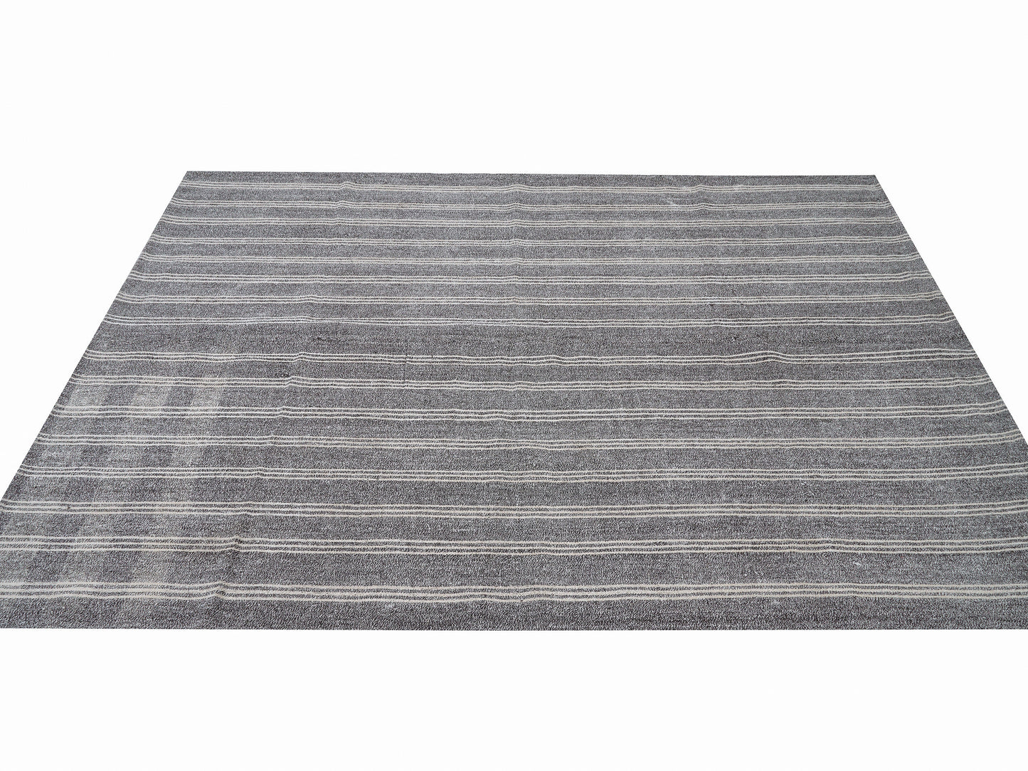 Turkish Vintage Kilim Rug, Handmade Kilim Rug, Bedroom Rug, Area Striped Kilim Rug, Neutral Kilim Rug, Gray Rug, Kilim Rug 6x8, 12182