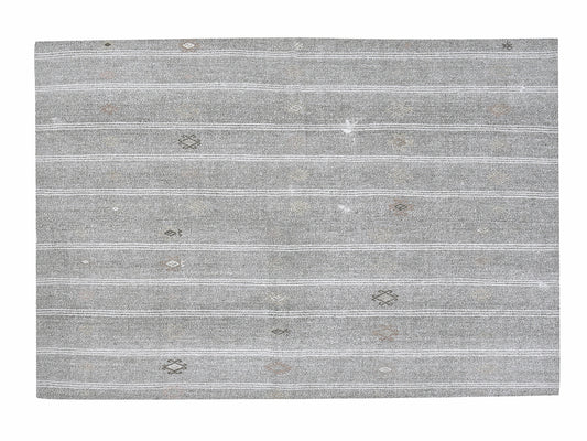 Vintage Kilim, Handmade Area Kilim Rug, Turkish Kilim, Neutral Muted Rug, Living Room Rug, Gray Rug, Coastal Decor, Kilim Rug 5x7, 12174