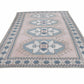 Handmade Area Rug, Turkish Vintage Rug, Oushak Eclectic Rug, Neutral Faded Rug, Bedroom Rug, Vintage Carpet, Bohemian Rug, Rug 7x11, 12517