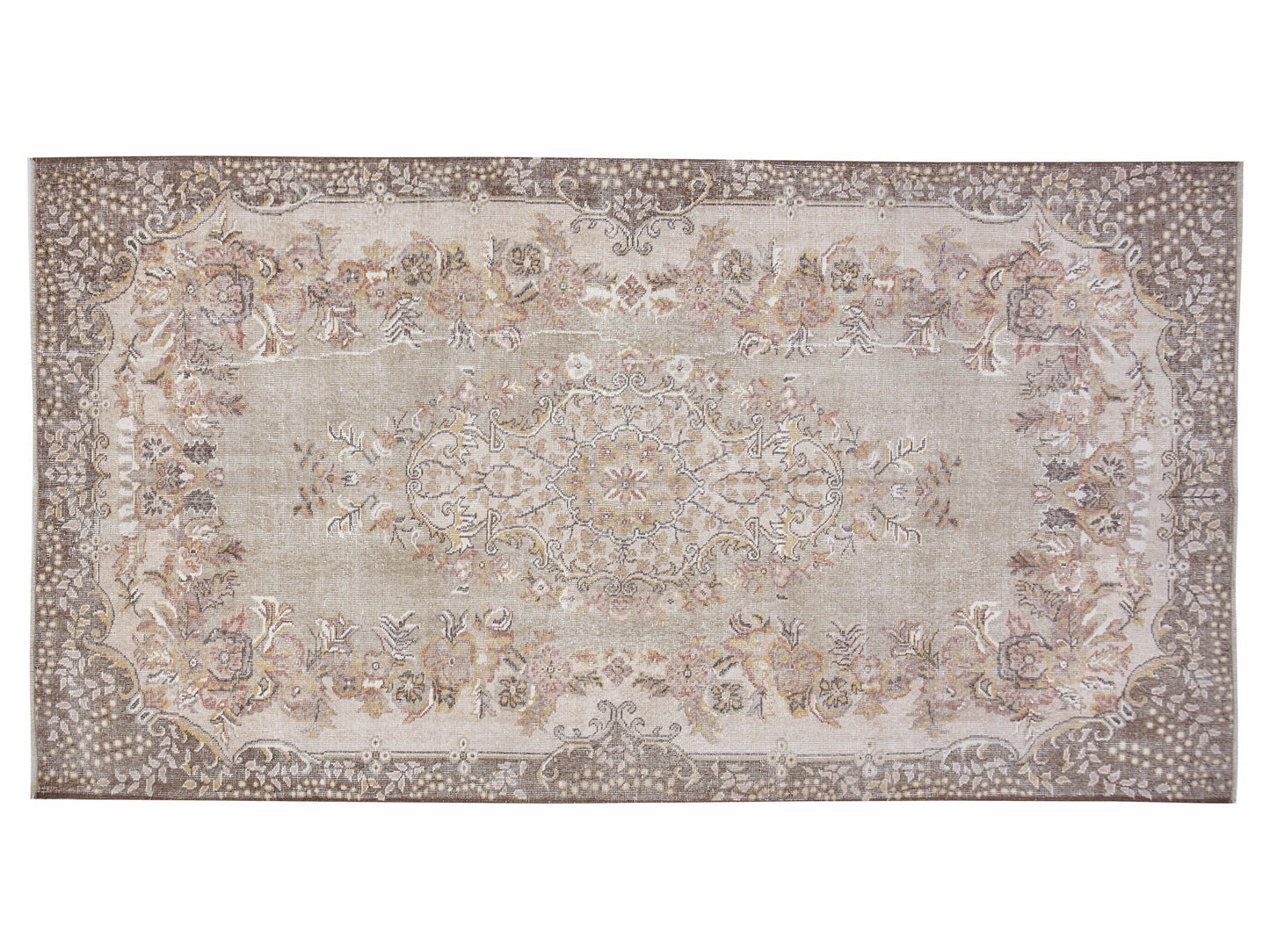 Vintage Rug, Turkish Rug, Handmade Rug, Area Rug, Oushak Rug, Rug 6x9, Turkish Carpet, Carpet Rug, Living Room Rug, Turkey Rug, 12518