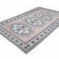 Handmade Area Rug, Turkish Vintage Rug, Oushak Eclectic Rug, Neutral Faded Rug, Bedroom Rug, Vintage Carpet, Bohemian Rug, Rug 7x11, 12517