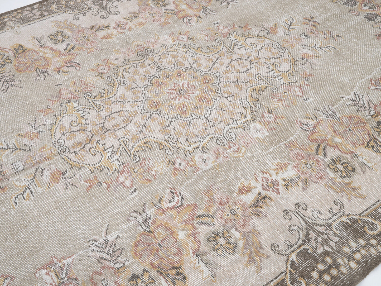 Vintage Rug, Turkish Rug, Handmade Rug, Area Rug, Oushak Rug, Rug 6x9, Turkish Carpet, Carpet Rug, Living Room Rug, Turkey Rug, 12518