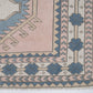 Handmade Area Rug, Turkish Vintage Rug, Oushak Eclectic Rug, Neutral Faded Rug, Bedroom Rug, Vintage Carpet, Bohemian Rug, Rug 7x11, 12517