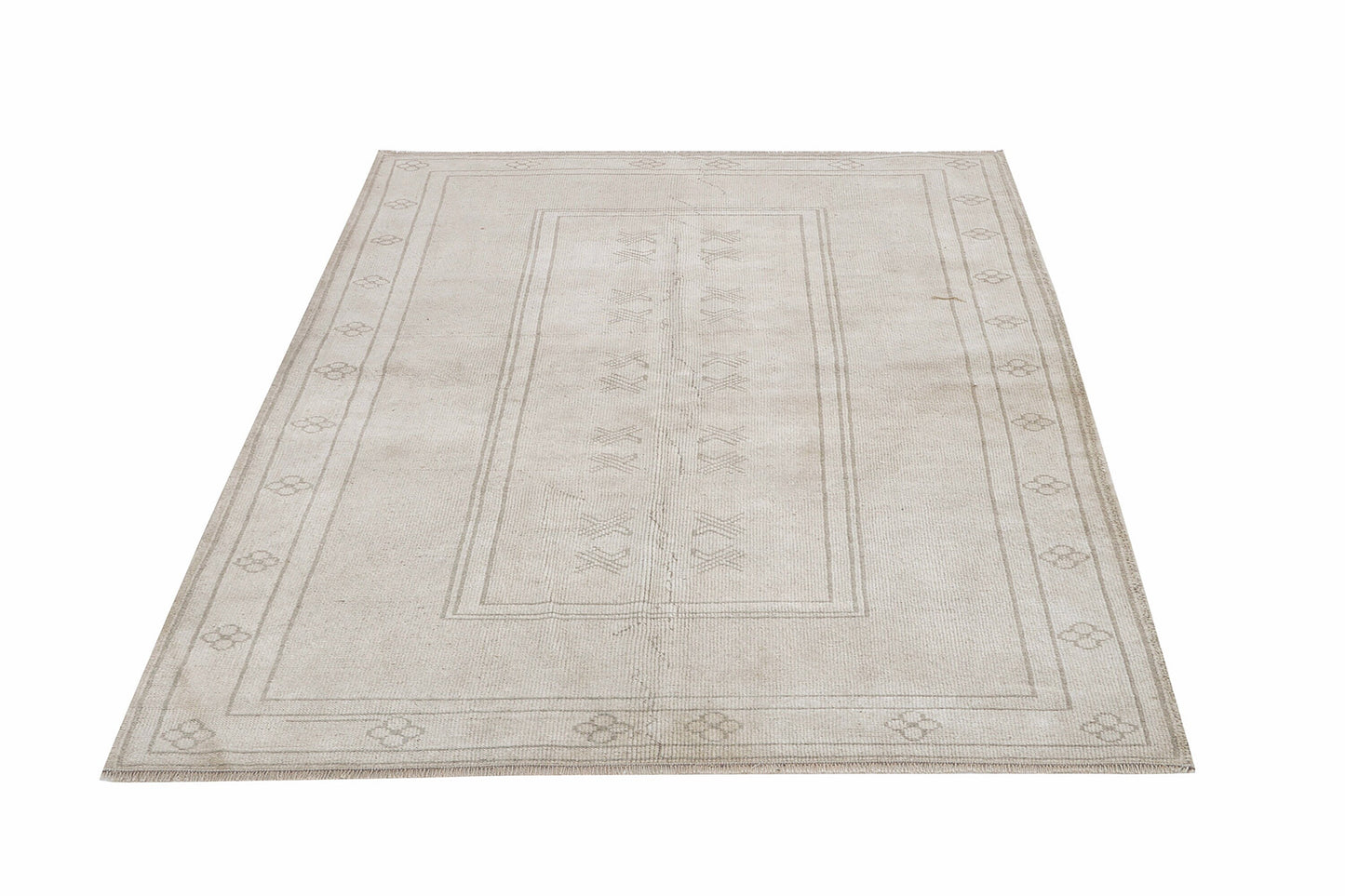 Handmade Area Rug, Turkish Vintage Rug, Oushak Faded Rug, Scandinavian Rug, Carpet Rug, Rug 4x6, Kid Room Rug, Turkish Carpet, 12461