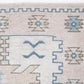 Oushak Handmade Area Rug, Turkish Vintage Eclectic Rug, Bedroom Rug, Oushak Carpet, Rug 3x5, Bohemian Rug, Turkey Rug, Carpet Rug, 12462