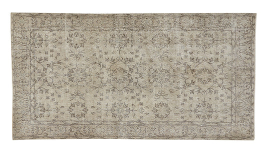 Turkish Vintage Oushak Rug, Handmade Area Antique Rug, Carpet Rug, Rug 4x7, Turkish Carpet, Bedroom Rug, Primitive Rug, Turkey Rug, 12091