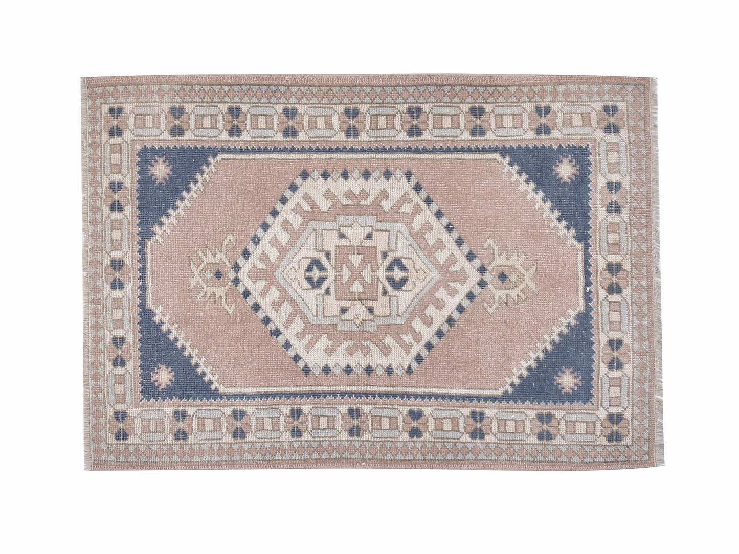 Turkish Vintage Oushak Rug, Handmade Area Rug, Bohemian Rug, Anatolia Rug, Carpet Rug, Oushak Carpet, Living Room Rug, Rug 3x4, 12284