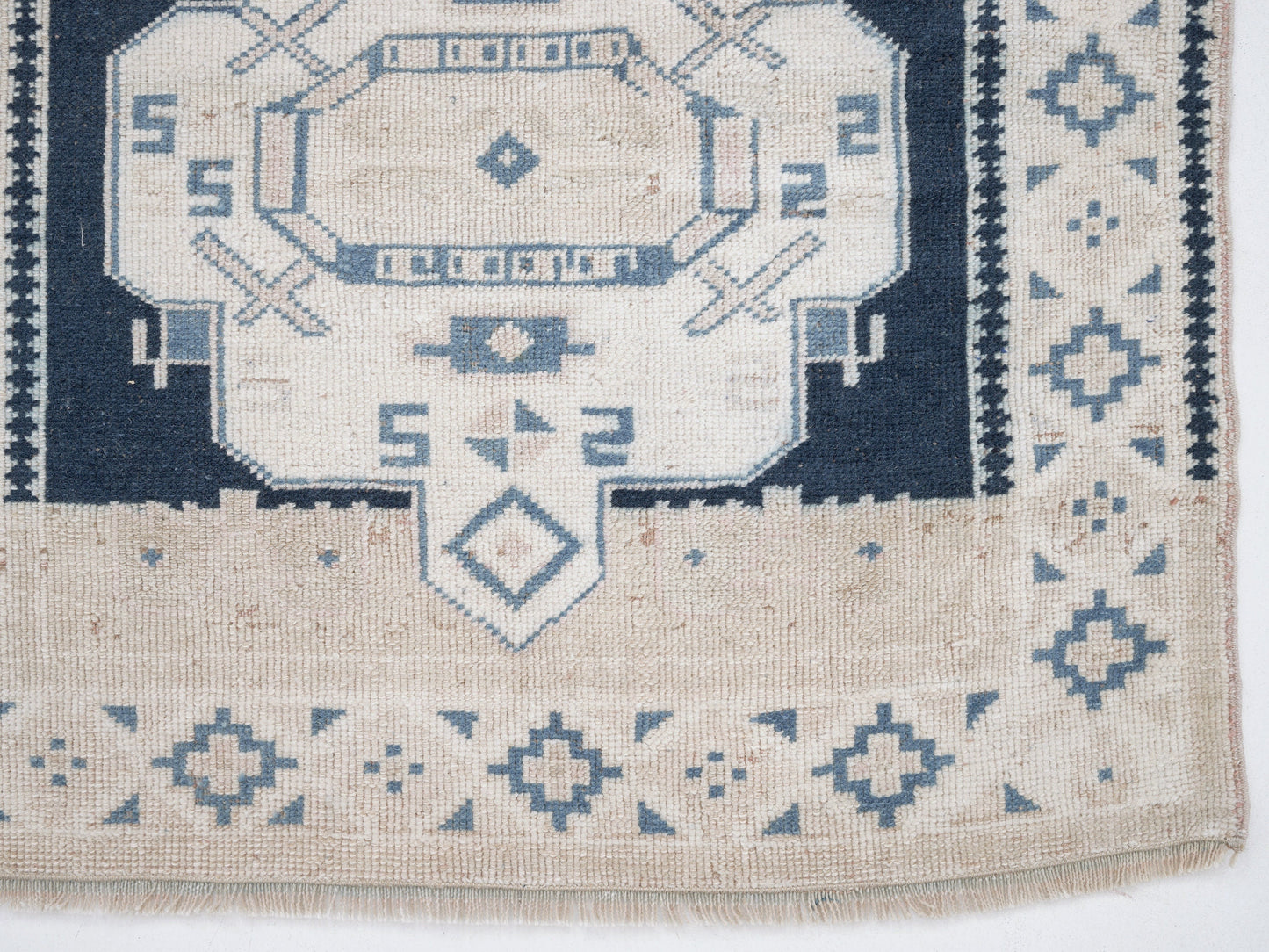 Vintage Rug, Turkish Rug, Handmade Rug, Oushak Rug, Area Rug, Neutral Rug, Bedroom Rug, Bohemian Rug, Vintage Carpet, Rug 3x5, 12285