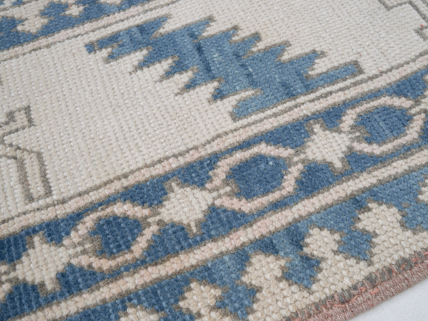Vintage Oushak Rug, Turkish Handmade Rug, Area Eclectic Rug, Kid Room Rug, Bohemian Rug, Rug 7x10, Neutral Muted Rug, Turkish Carpet, 12488