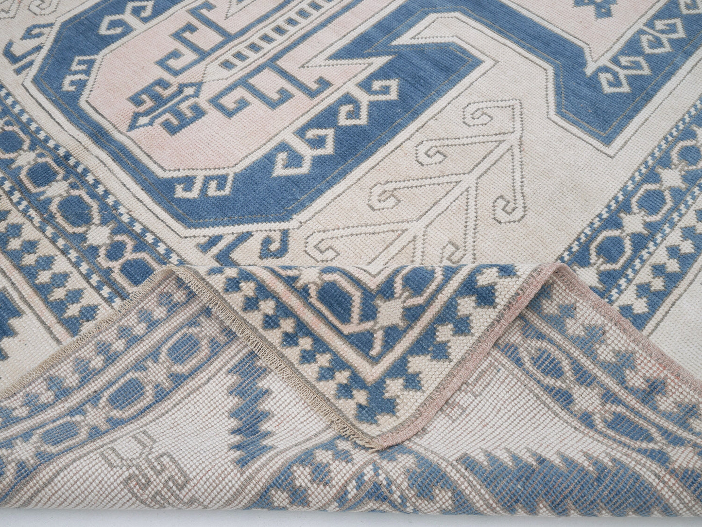 Vintage Oushak Rug, Turkish Handmade Rug, Area Eclectic Rug, Kid Room Rug, Bohemian Rug, Rug 7x10, Neutral Muted Rug, Turkish Carpet, 12488