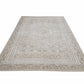 Turkish Handmade Area Rug, Vintage Oushak Rug, Bedroom Rug, Neutral Floor Rug, Scandinavian Rug, Rug 7x9, Vintage Carpet, Turkey Rug, 12485