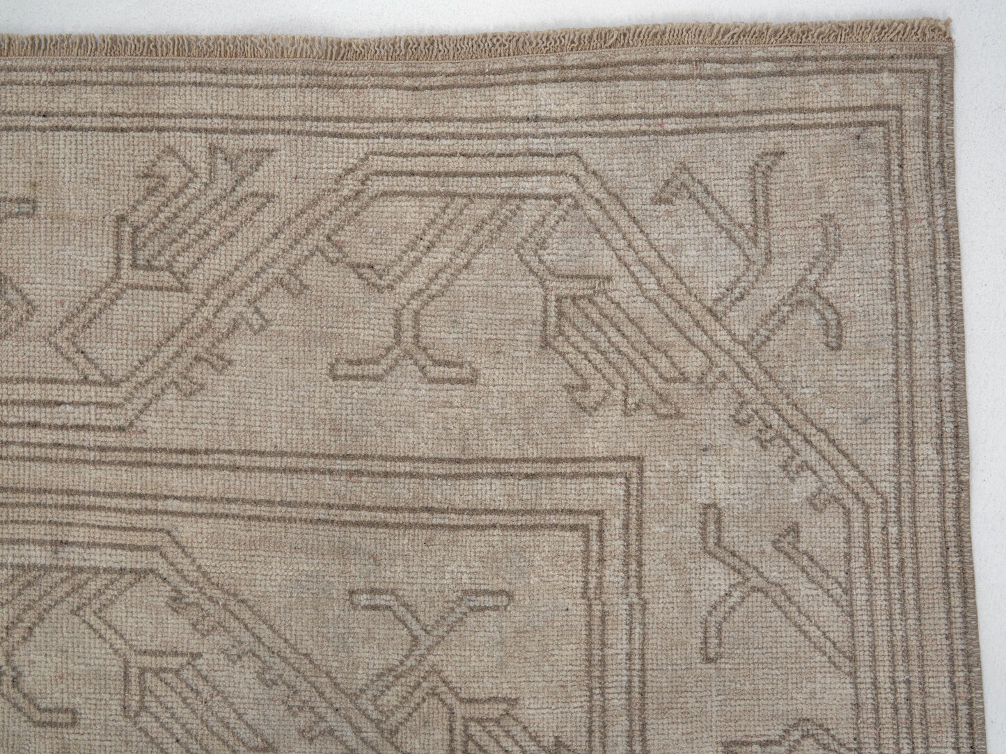 Turkish Oushak Rug, Vintage Handmade Rug, Office Rug, Neutral Area Rug, Scandinavian Rug, Vintage Carpet, Turkey Rug, Rug 5x8, 11483