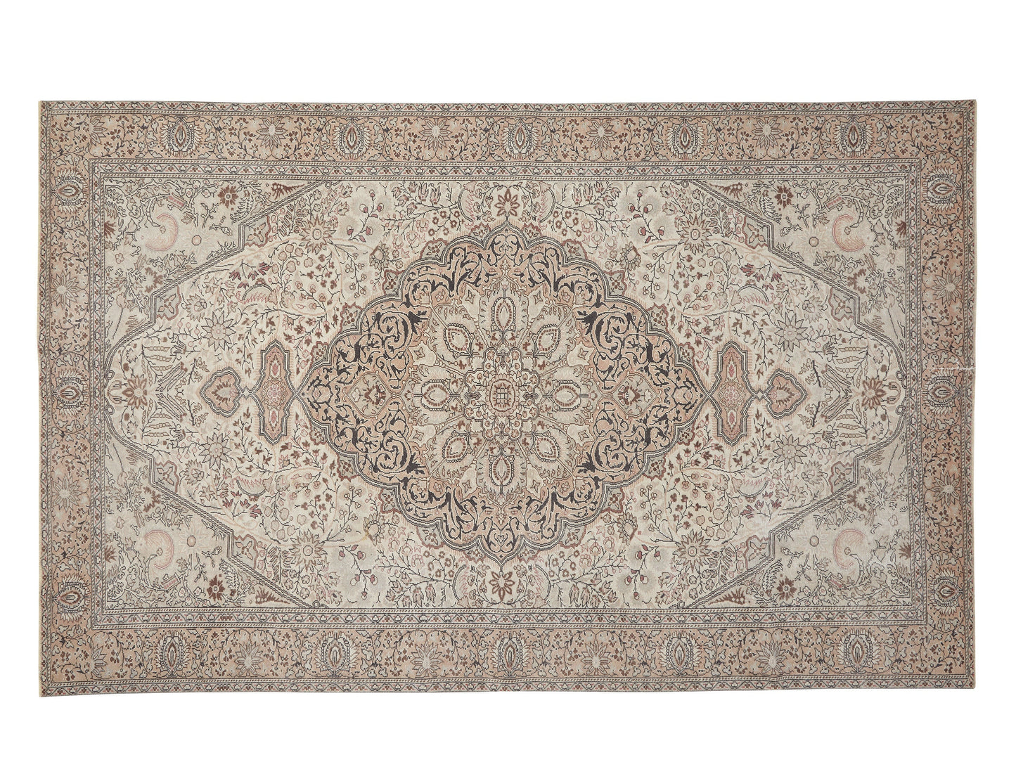 Turkish Vintage Rug, Handmade Area Eclectic Rug, Oushak Faded Rug, Living Room Rug, Bohemian Rug, Oushak Carpet, Turkey Rug, Rug 6x10, 11487