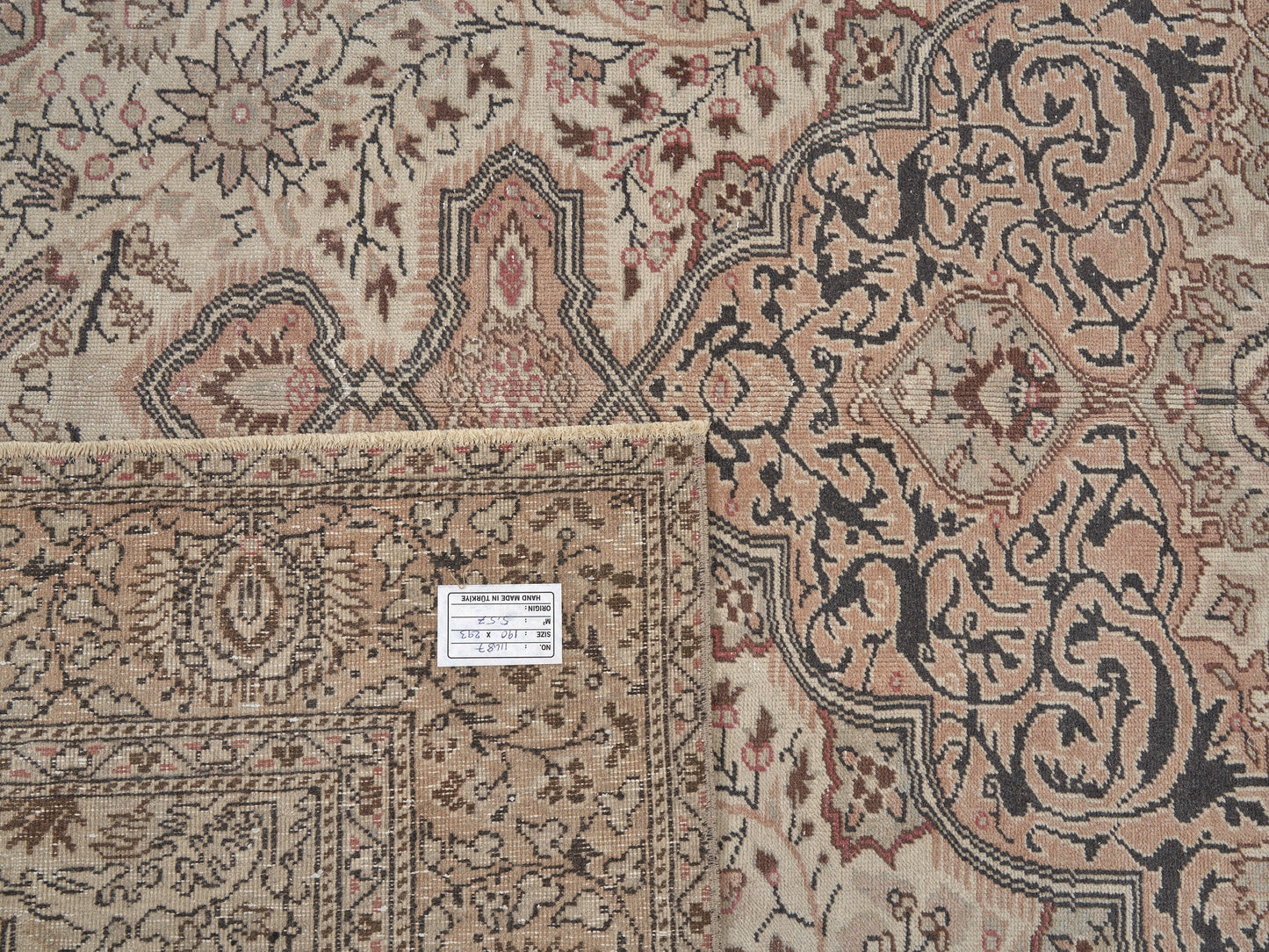 Turkish Vintage Rug, Handmade Area Eclectic Rug, Oushak Faded Rug, Living Room Rug, Bohemian Rug, Oushak Carpet, Turkey Rug, Rug 6x10, 11487