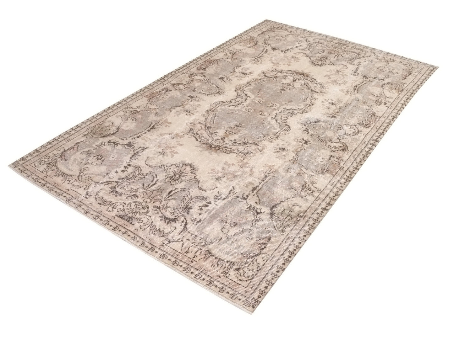 Faded Turkish rug 5x8, Area Oushak rug, Vintage rug Muted , Floral rug, Unique, Handmade rug, Living room, Bedroom rug,Made in Turkey, 10278
