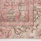 Turkish Oushak Rug 7x10, Large Vintage Pink Carpet Rug, Handmade Rug, Neutral Area rug, Farmhouse Rug, Unique rug, Area rug, 10283