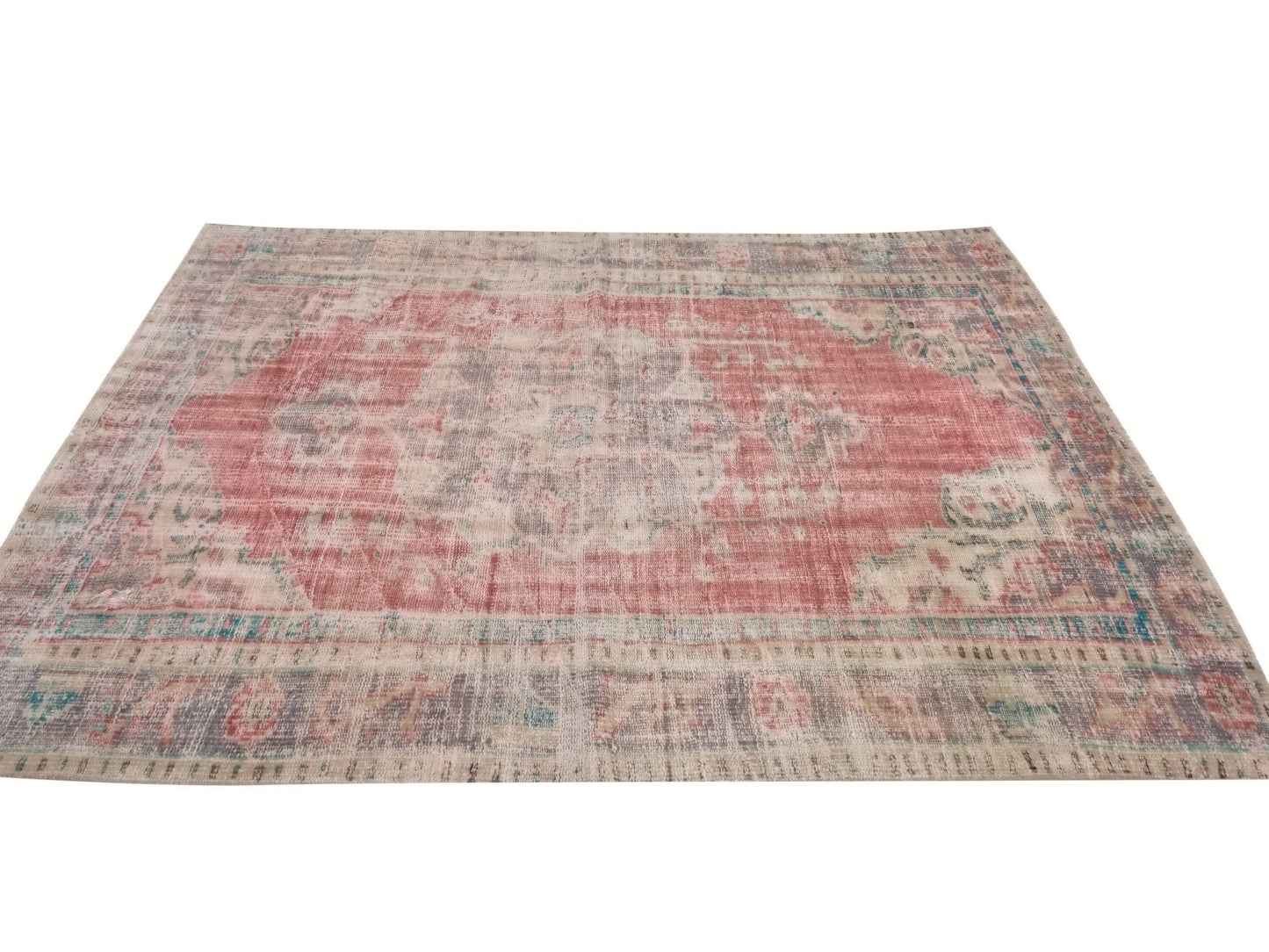 Distressed Oushak Rug, Anatolia rug, Area Rug, Oriental rug, Turkish Rug, Vintage rug, Antique rug, Ethnic rug, Bohemian rug, 5x8 Rug, 10276