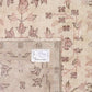 4x7 Beige Area Faded Muted Rug, Turkish Oushak Vintage Rug, Pastel Handmade Neutral Rug, Living room, 1970's Turkish rug, Turkey rug, 10282