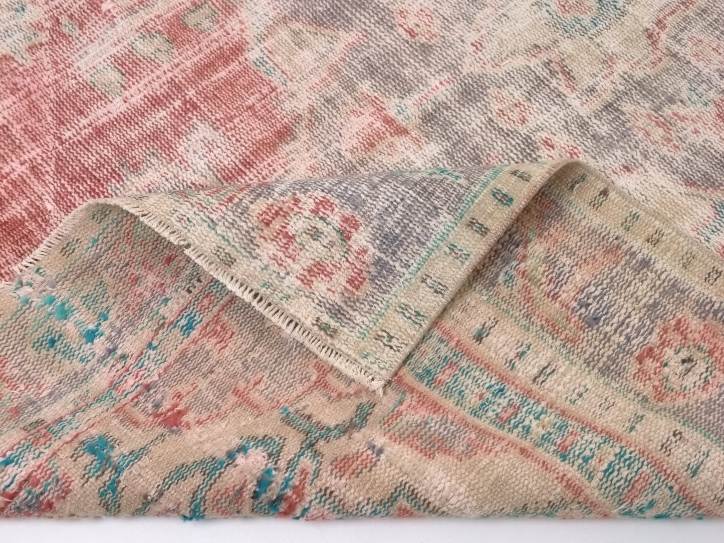 Distressed Oushak Rug, Anatolia rug, Area Rug, Oriental rug, Turkish Rug, Vintage rug, Antique rug, Ethnic rug, Bohemian rug, 5x8 Rug, 10276