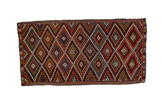 Kilim Rug, Turkish Rug, Boho Vintage Rug Anatolia, Antique Area Rug, Eclectic Rug, Home Decor, Floor Rug, Unique Rug, Flat Weave Rug, 2360
