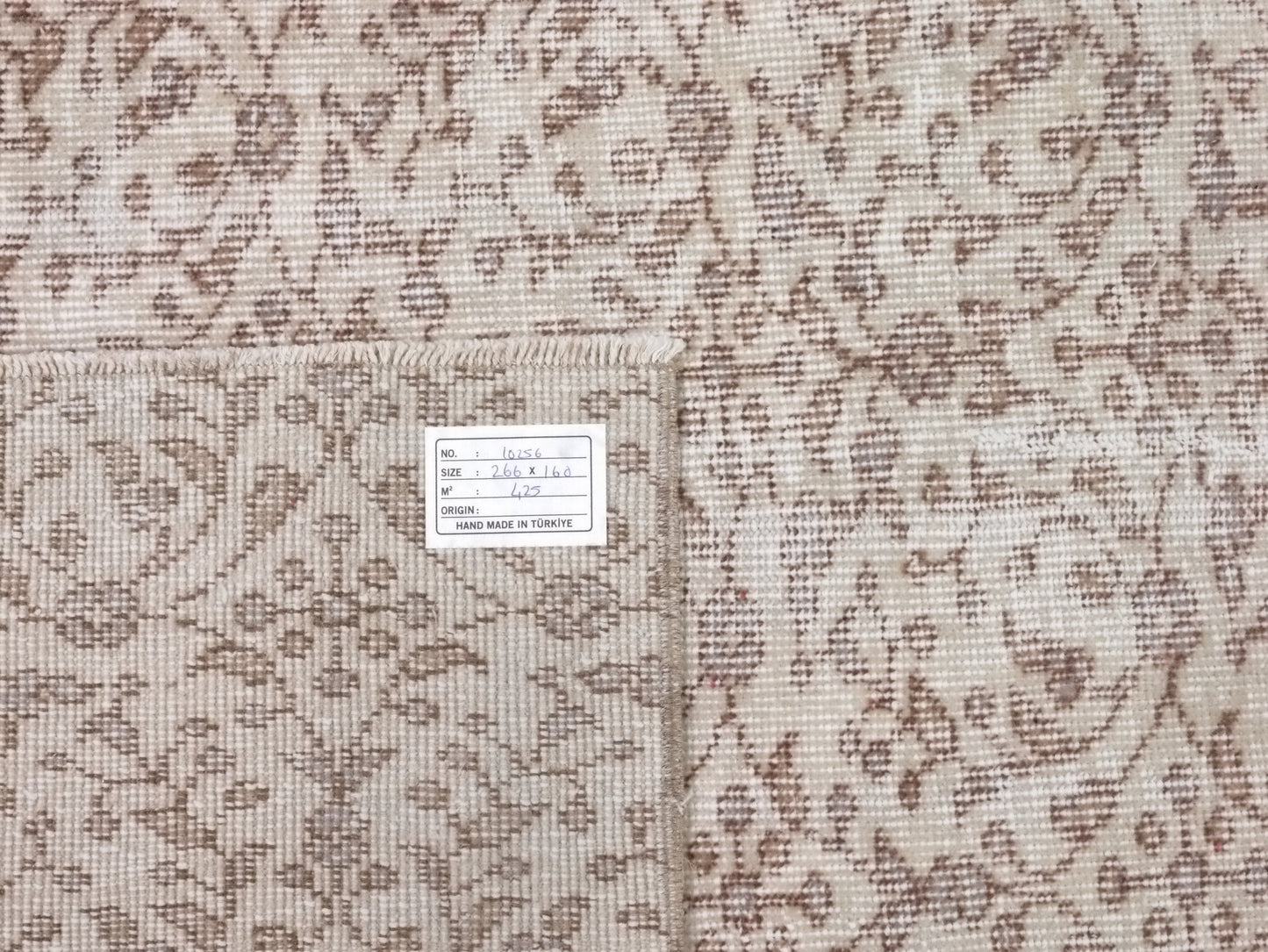 Floral Vintage Rug, 5x8 Turkish Oushak Rug, Area Rug, Faded rug, Antique Rug, Beige, Brown, Neutral rug, Carpet rug, Handmade rug, 10256