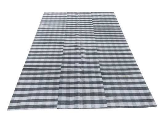 Vintage Kilim Rug, Kilim Rug 5x9, Area Kilim, Handmade Plaid Striped Kilim Rug, Turkish Bohemian Kilim Rug,Rug Kilim, Living Room Rug, 11449