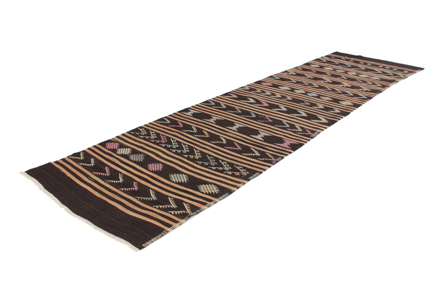 Vintage Runner, Turkish Oushak Runner, Runner Rug, Hallway Runner, Kilim Runner Rug, Floor Runner, Long Runner, Runner Rug 3x12, 6068