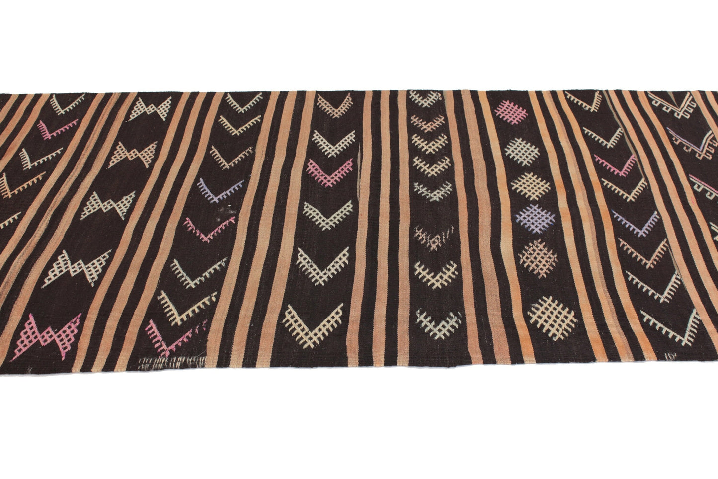 Vintage Runner, Turkish Oushak Runner, Runner Rug, Hallway Runner, Kilim Runner Rug, Floor Runner, Long Runner, Runner Rug 3x12, 6068