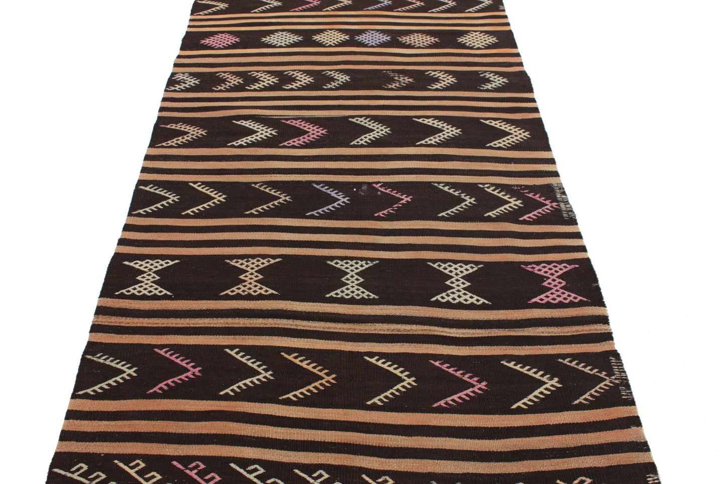 Vintage Runner, Turkish Oushak Runner, Runner Rug, Hallway Runner, Kilim Runner Rug, Floor Runner, Long Runner, Runner Rug 3x12, 6068