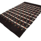 Narrow Organic Wool Kilim rug, 6x10 Handmade Brown Vintage Rug Kilim, Turkish Kilim rug ,Primitive Entryway Rug ,7601