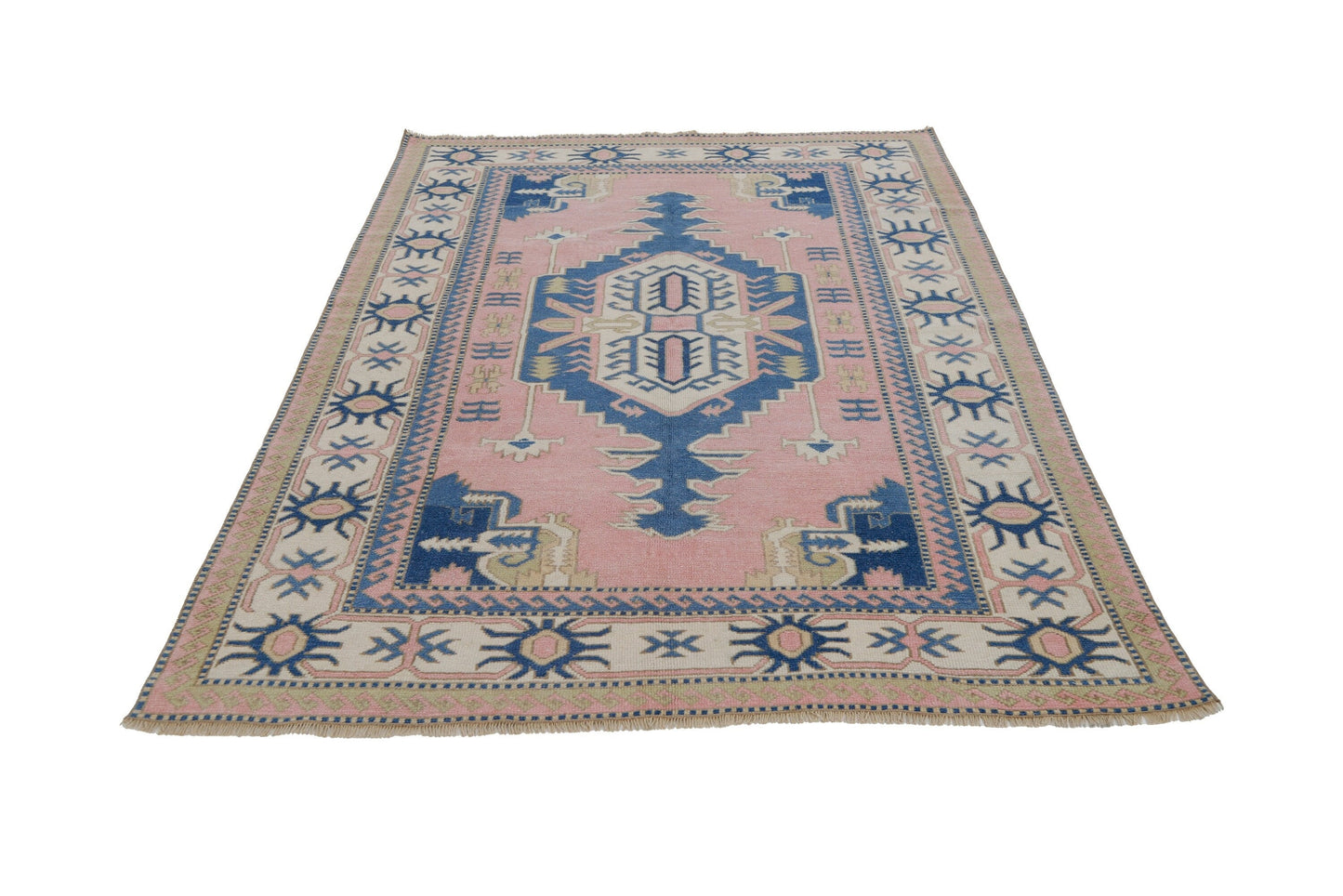 One of a kind Turkish rug , 5x8 Rug, Neutral Oushak Rug, Vintage rug Wool, Handmade Area Carpet Rug, Unique rug, Turkey rug, 7444