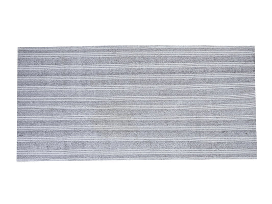 Vintage Handmade Kilim Rug, Turkish Gray Striped Kilim Rug, Area Muted Kilim Rug, Rug Kilim, Living Room Rug, Kilim Rug 5x9, 11512