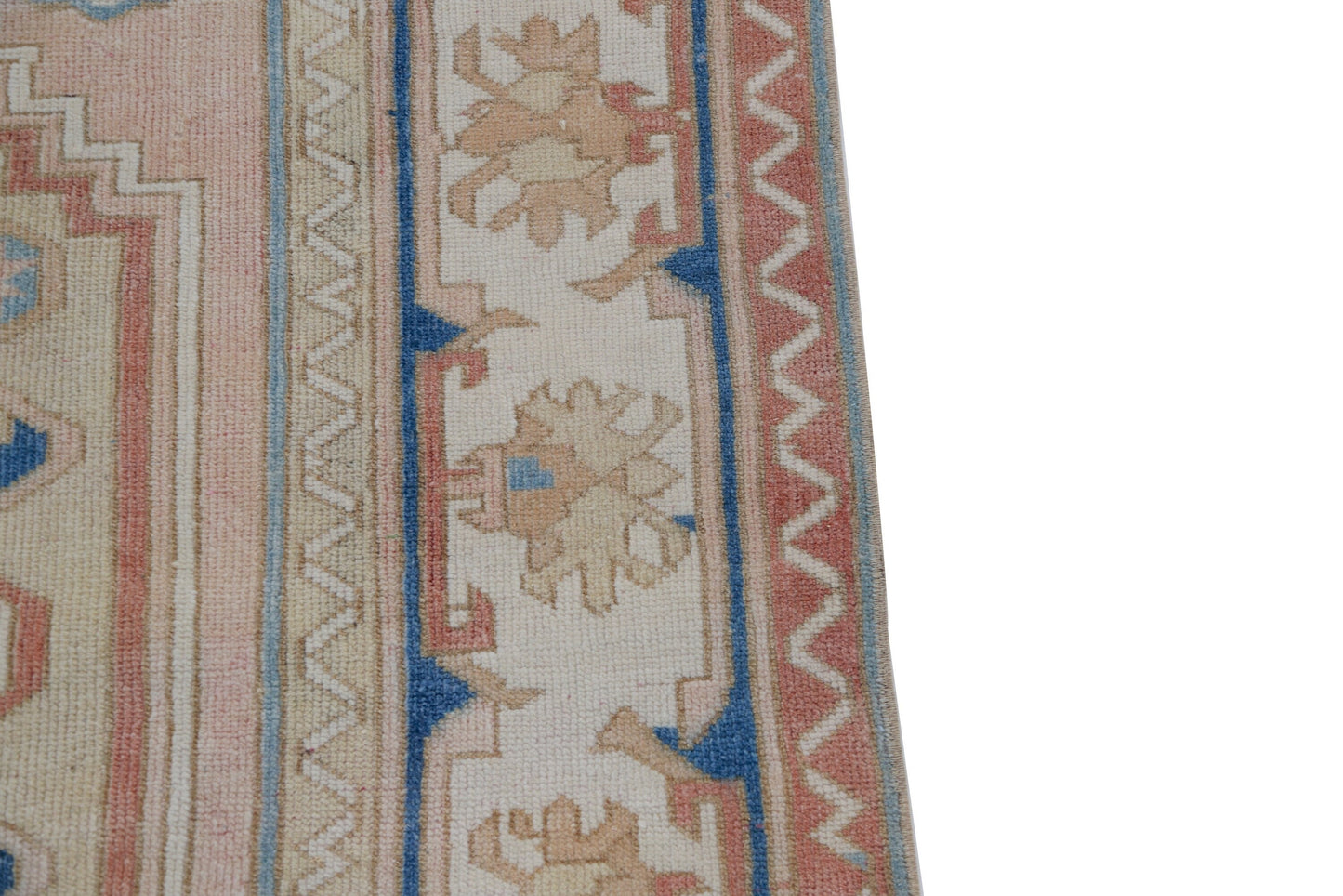 5x8 Rug,Turkish Rug 5x8, Pink rug ,Vintage Rug, Faded rug, Oushak Rug, Handmade Rug, Area Rug, Wool rug, Living Room Rug,Primitive rug,7283