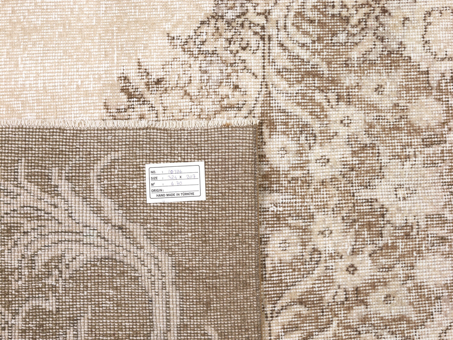 Turkish Oushak Handmade Rug, Vintage Unique Rug, Area Faded Rug, Neutral Muted Rug, Living Room Rug, Carpet Rug, Turkey Rug, Rug 7x11, 10386