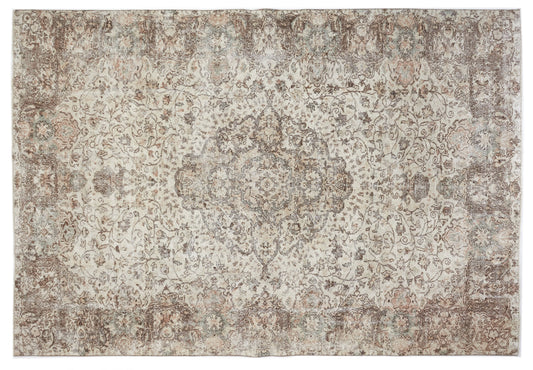 Turkish Rug, Vintage Rug, Handmade Rug, Neutral Rug, Area Rug, Oushak Rug, Living Room Rug, Carpet Rug, Turkey Rug, Rug 7x10, 10445