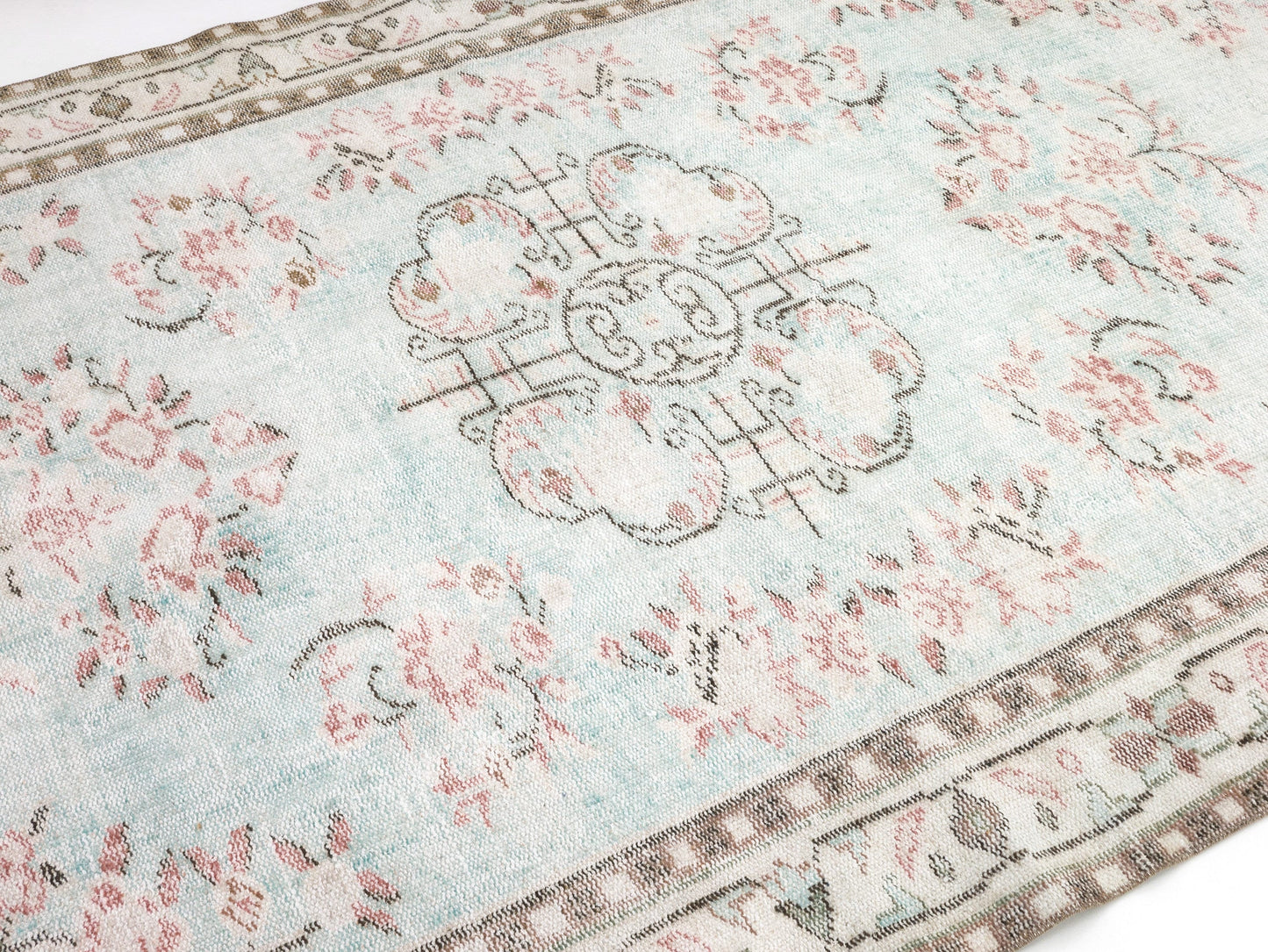 Turkish Rug, Vintage Rug, Handmade Rug, Area Rug, Oushak Rug, Neutral Rug, Floor Rug, Carpet Rug, Turkey Rug, Rug 6x9, Turkish Carpet, 10471