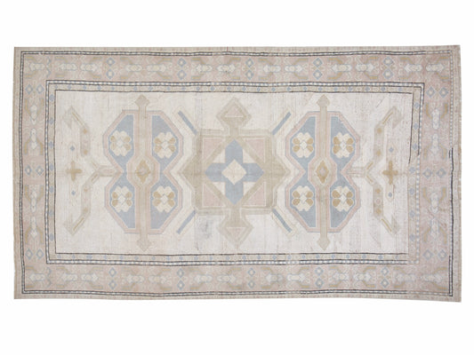 Turkish Oushak Handmade Rug, Vintage Unique Rug, Area Eclectic Rug, Wool Rug, Rug 5x8, Contemporary Decor, Carpet Rug, Turkish Carpet, 12384