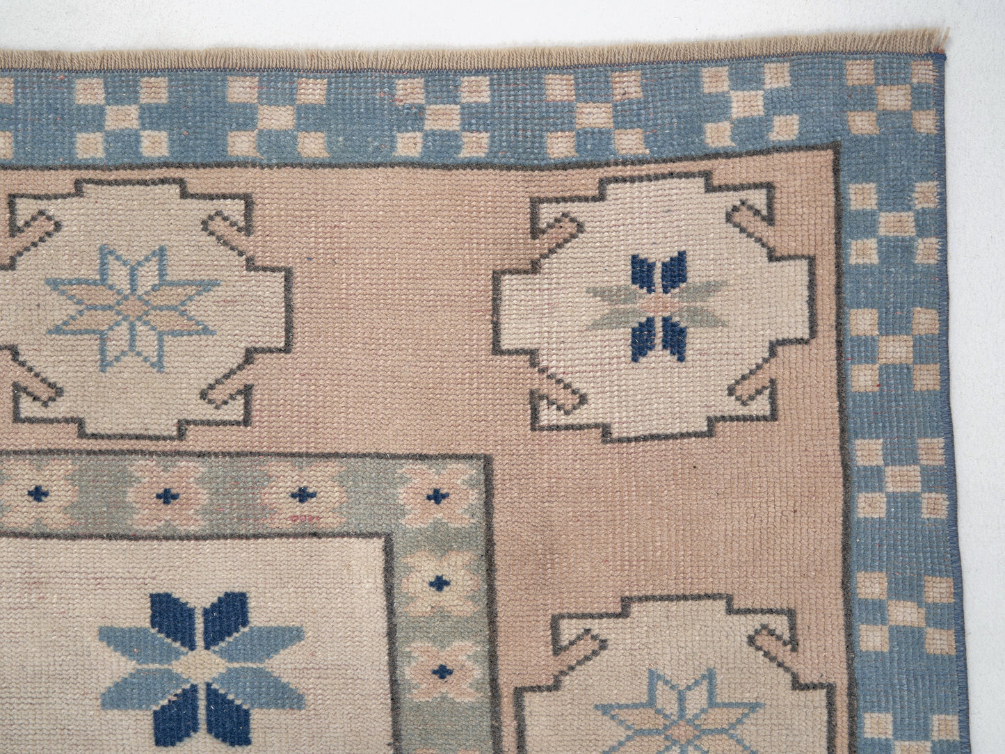 Turkish Oushak Vintage Rug, Handmade Area Unique Rug, Neutral Floor Rug, Office Rug, Turkey Rug, Vintage Carpet, Carpet Rug, Rug 6x8, 9994