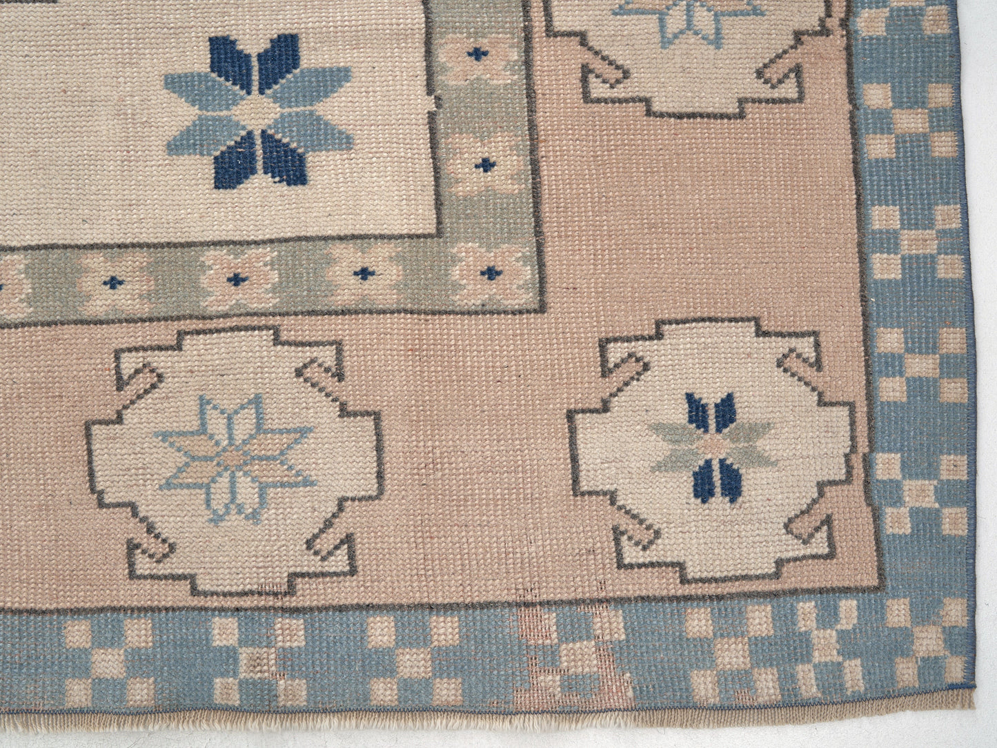 Turkish Oushak Vintage Rug, Handmade Area Unique Rug, Neutral Floor Rug, Office Rug, Turkey Rug, Vintage Carpet, Carpet Rug, Rug 6x8, 9994