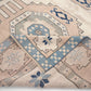 Turkish Oushak Vintage Rug, Handmade Area Unique Rug, Neutral Floor Rug, Office Rug, Turkey Rug, Vintage Carpet, Carpet Rug, Rug 6x8, 9994