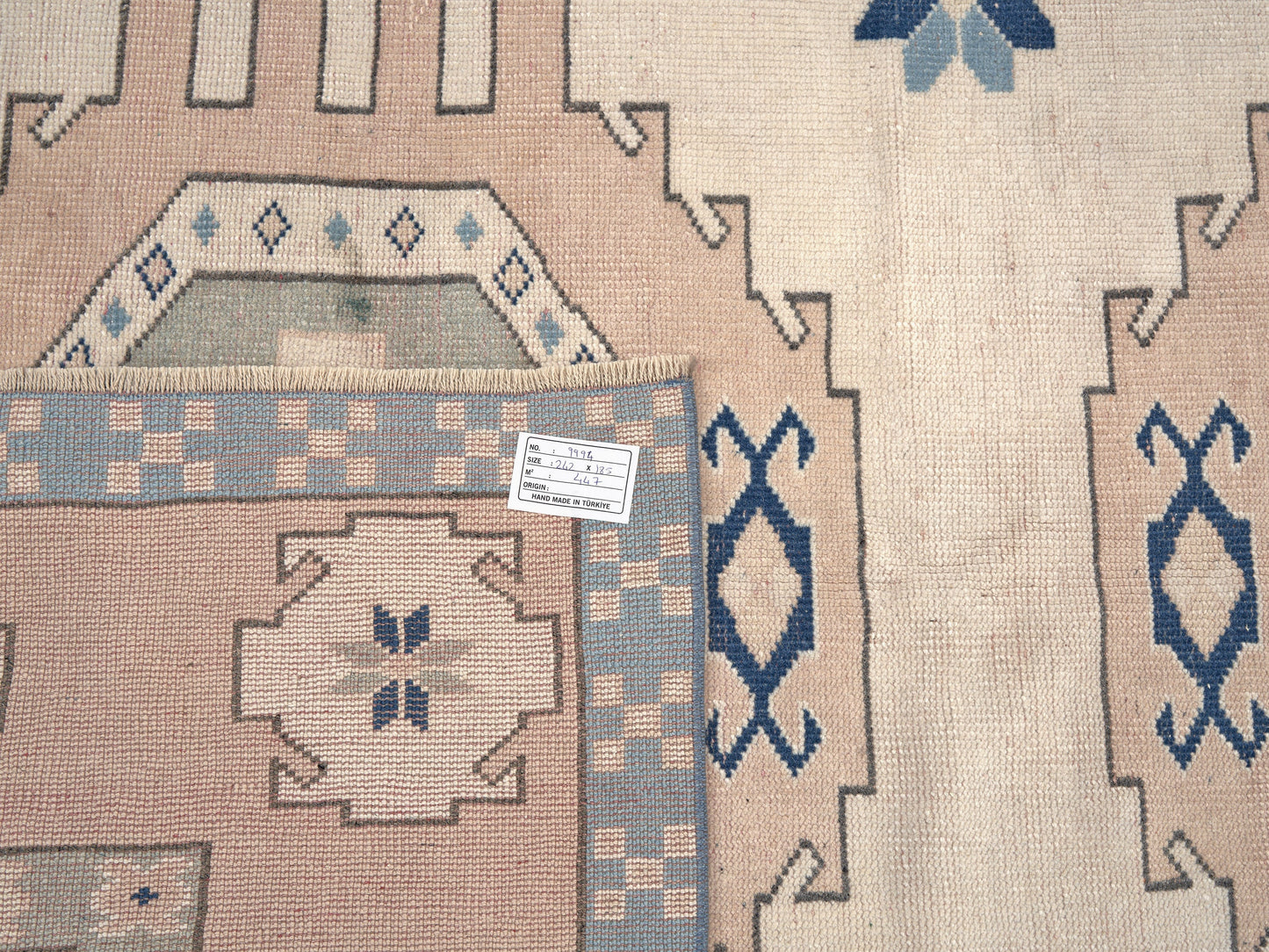 Turkish Oushak Vintage Rug, Handmade Area Unique Rug, Neutral Floor Rug, Office Rug, Turkey Rug, Vintage Carpet, Carpet Rug, Rug 6x8, 9994