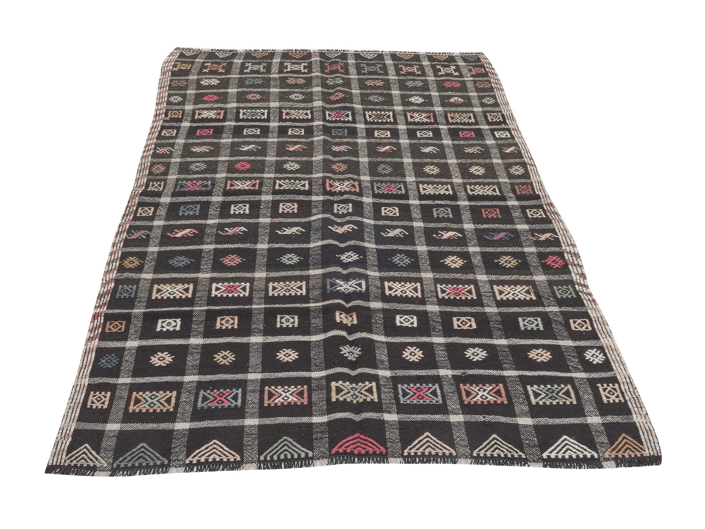 Kilim Rug 4x8, Turkish Kilim, Handmade Anatolia Rustic Kilim Rug, Vintage Kilim, Turkish Kilim Rug, Area Kilim Rug, Living Room Rug, 11193