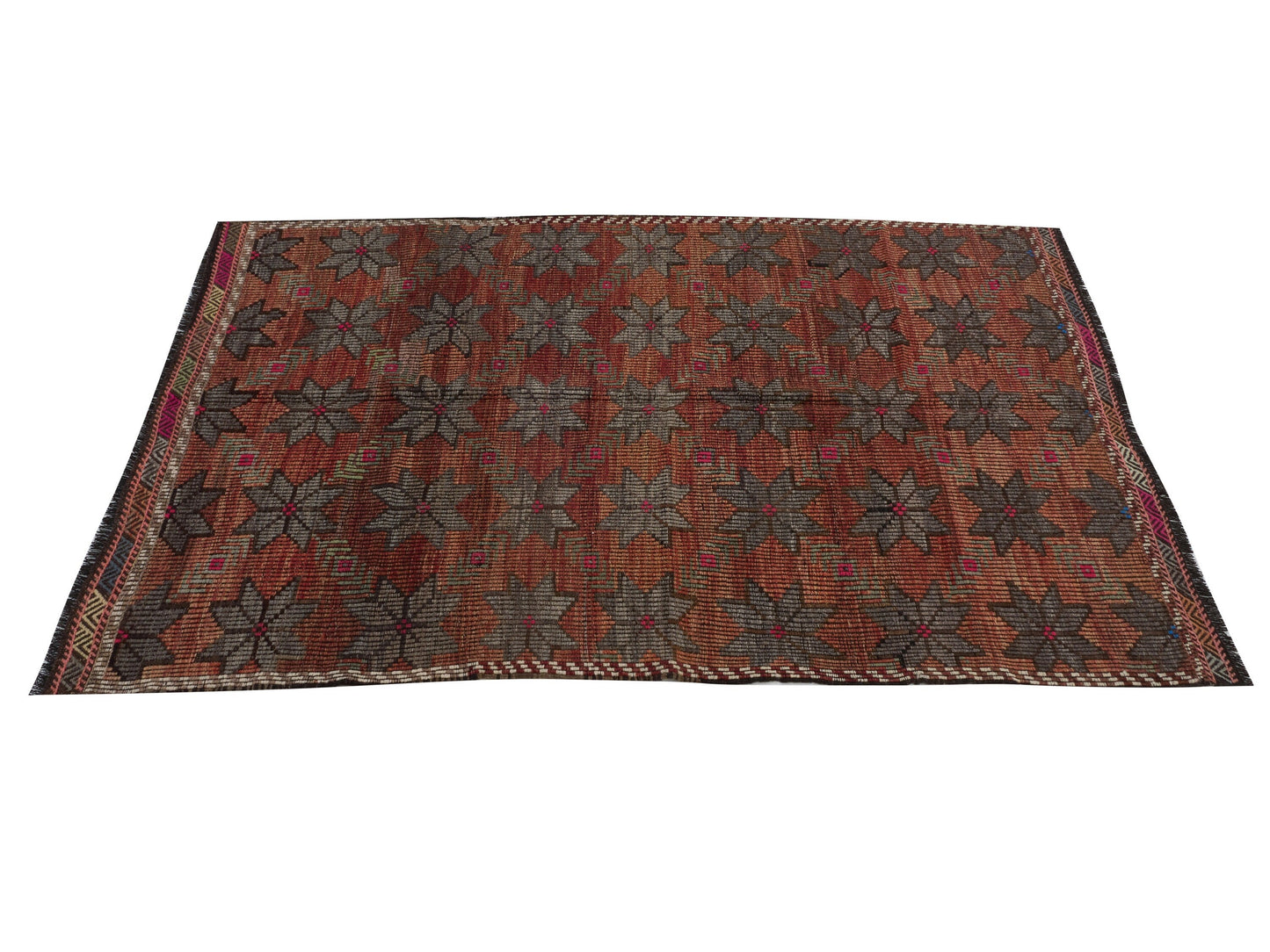 Turkish Kilim, Vintage Unique Kilim Rug, Handmade Bohemian Kilim Rug,Turkish Kilim Rug, Area Rug, Living Room Rug, Kilim Rug 4x7, 10521