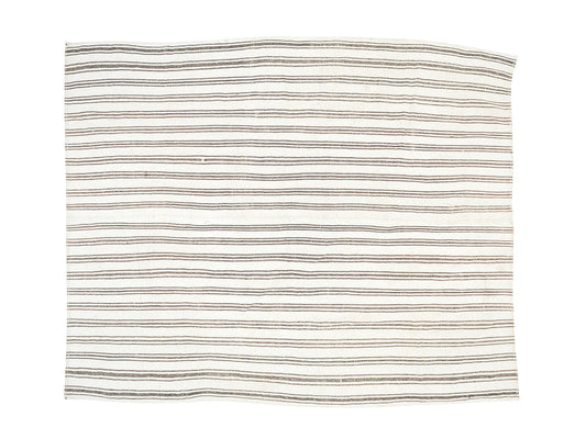 Turkish Kilim, Vintage Kilim, Kilim Rug 8x9, Handmade Flat Weave Striped Kilim Rug, Scandinavian Rug, Turkish Kilim Rug, Rug Kilim, 11237