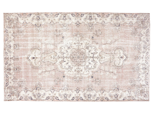 Vintage Rug, Turkish Rug, Contemporary Decor, Rug 6x10, Oushak Faded Rug, Handmade Area Unique Rug, Neutral Floor Rug, Office Rug, 10410