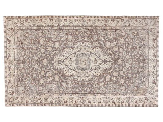 Turkish Rug, Vintage Faded Rug, Oushak Unique Rug, Rug Primitive, Rug Living Room, Handmade Area Muted Rug, Neutral Rug, Rug 5x8, 10414